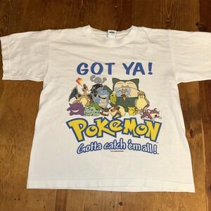 Vintage Pokemon Got Ya‎ 1999 Nintendo T-Shirt Size Youth Large